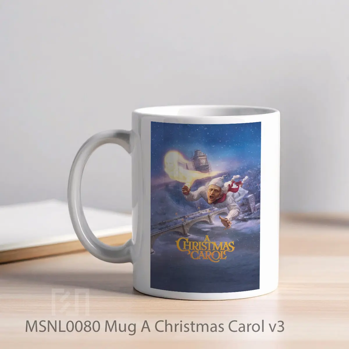 Mug A Christmas Carol V3 Gelas Keramik Tema Film MSNL0080 - Tampak Kiri