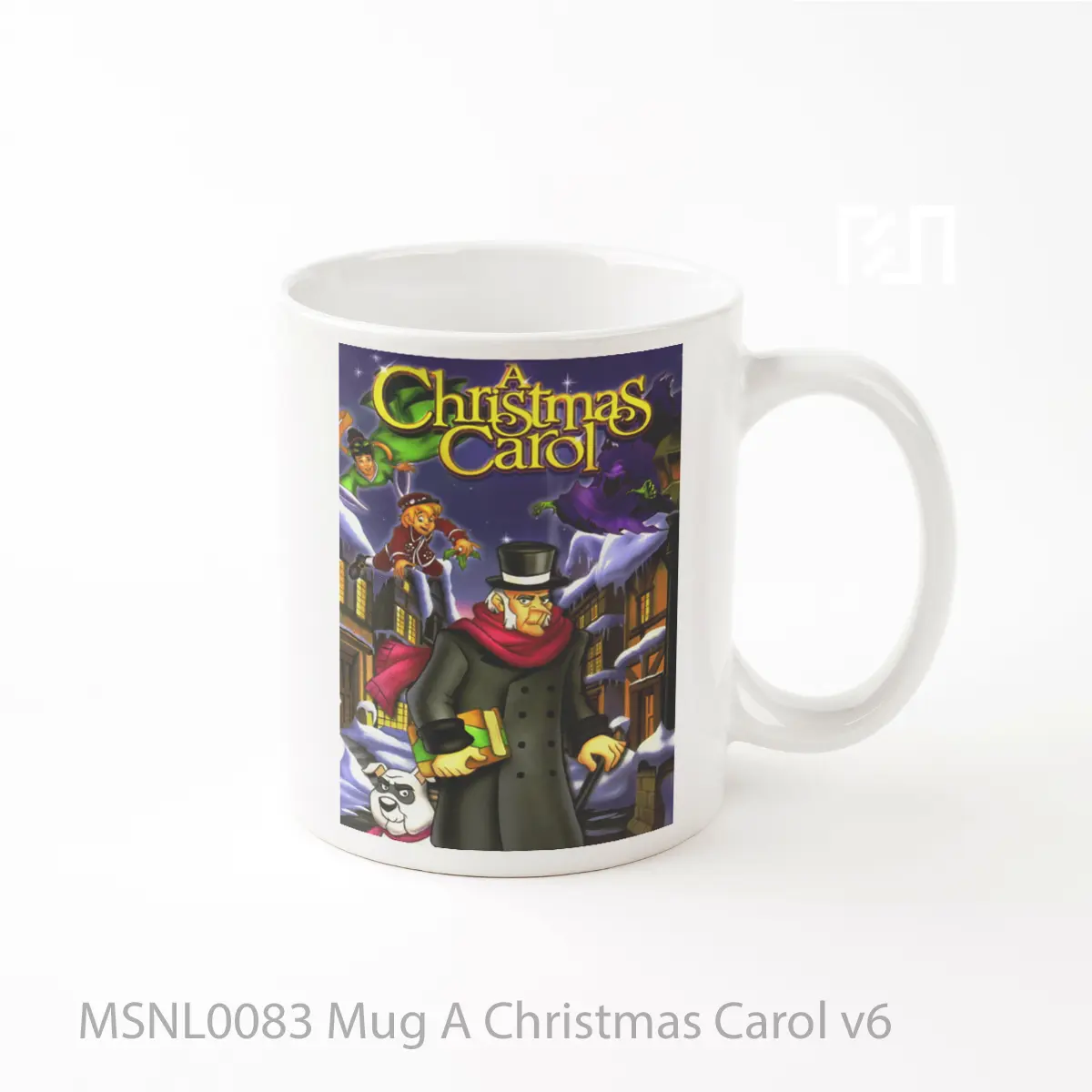 Mug A Christmas Carol V6 Gelas Keramik Tema Film MSNL0083