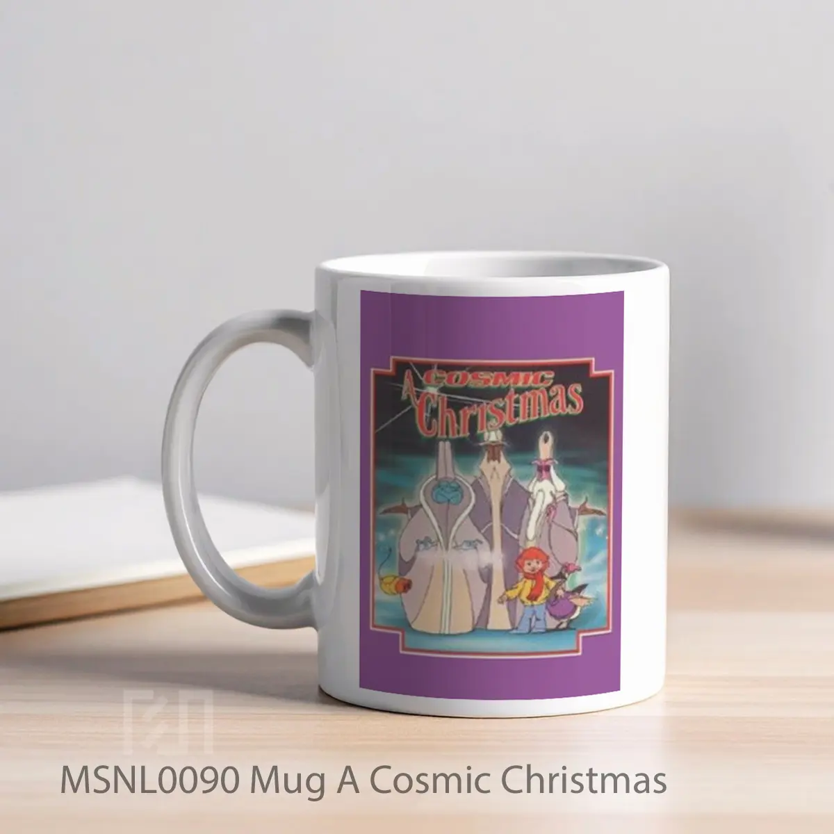 Mug A Cosmic Christmas Gelas Keramik Tema Film MSNL0090 - Tampak Kiri