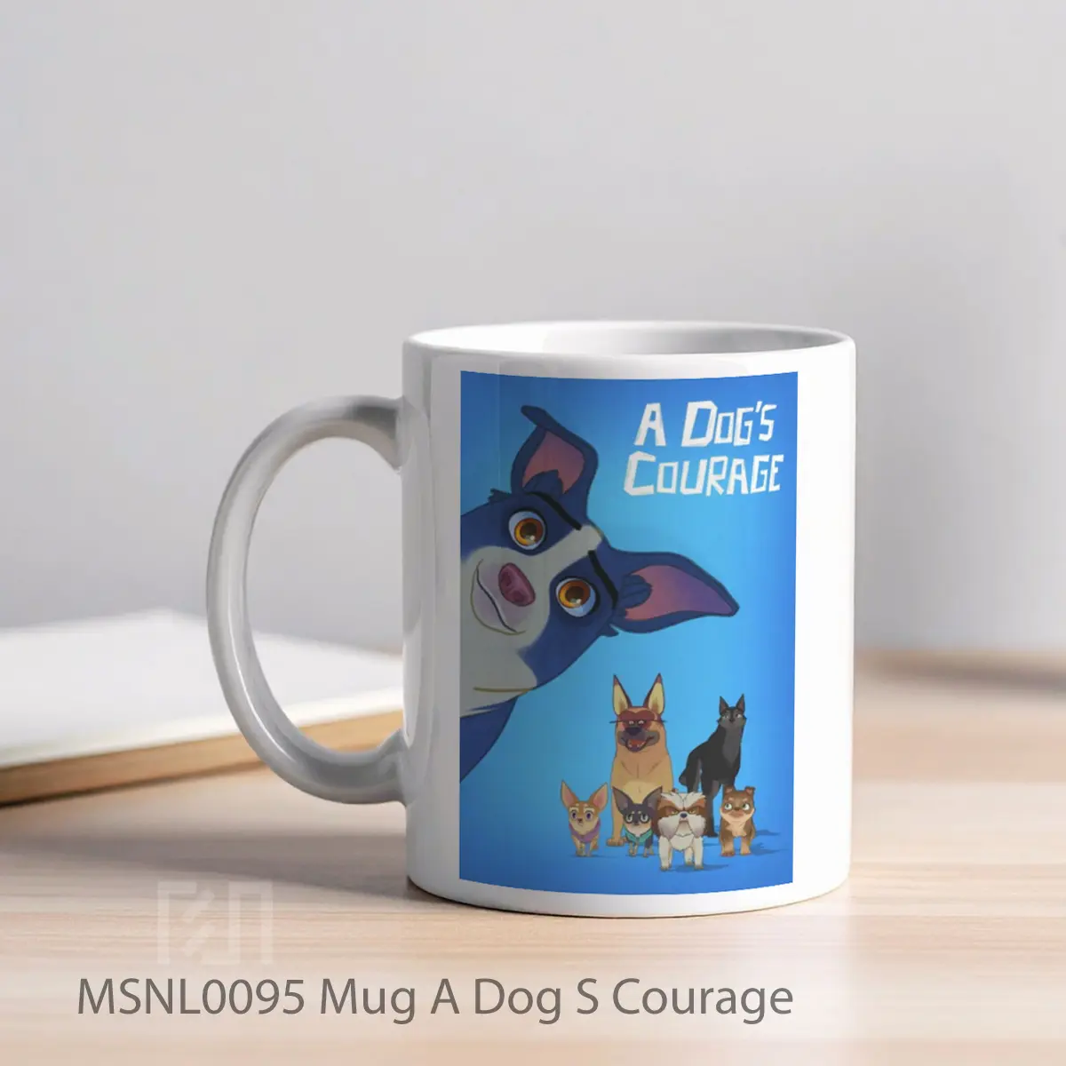 Mug A Dog S Courage Gelas Keramik Tema Film MSNL0095 - Tampak Kiri
