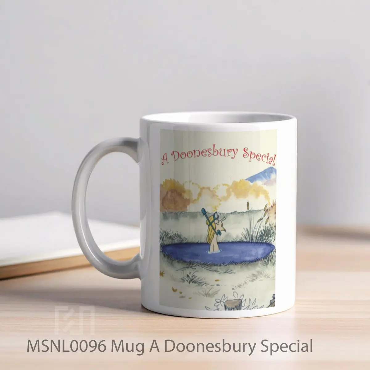 Mug A Doonesbury Special Gelas Keramik Tema Film MSNL0096 - Tampak Kiri
