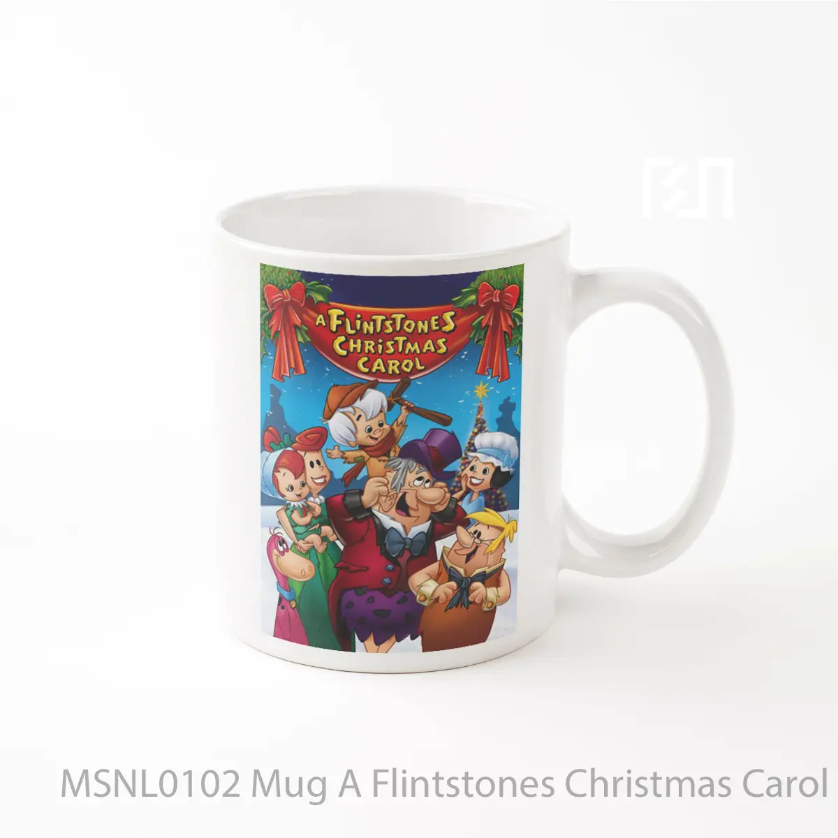 Mug A Flintstones Christmas Carol Gelas Keramik Tema Film MSNL0102