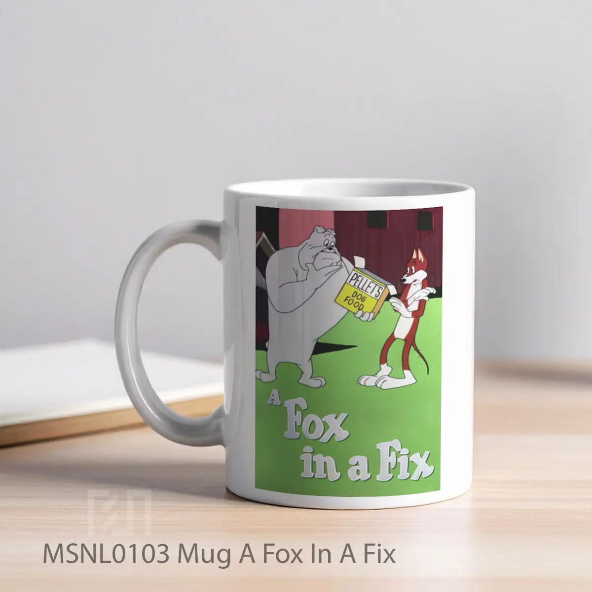 Mug A Fox In A Fix Gelas Keramik Tema Film MSNL0103 - Tampak Kiri