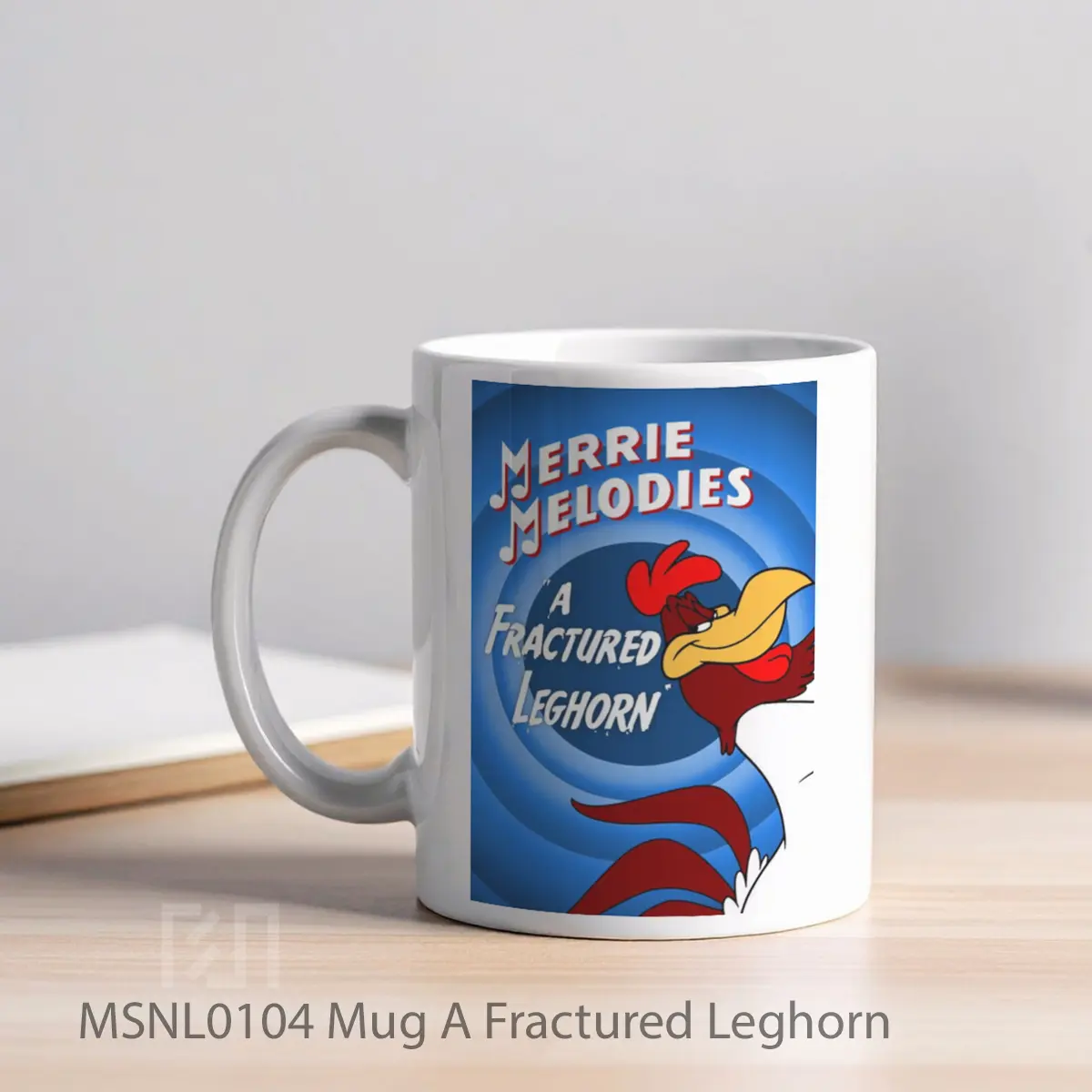 Mug A Fractured Leghorn Gelas Keramik Tema Film MSNL0104 - Tampak Kiri