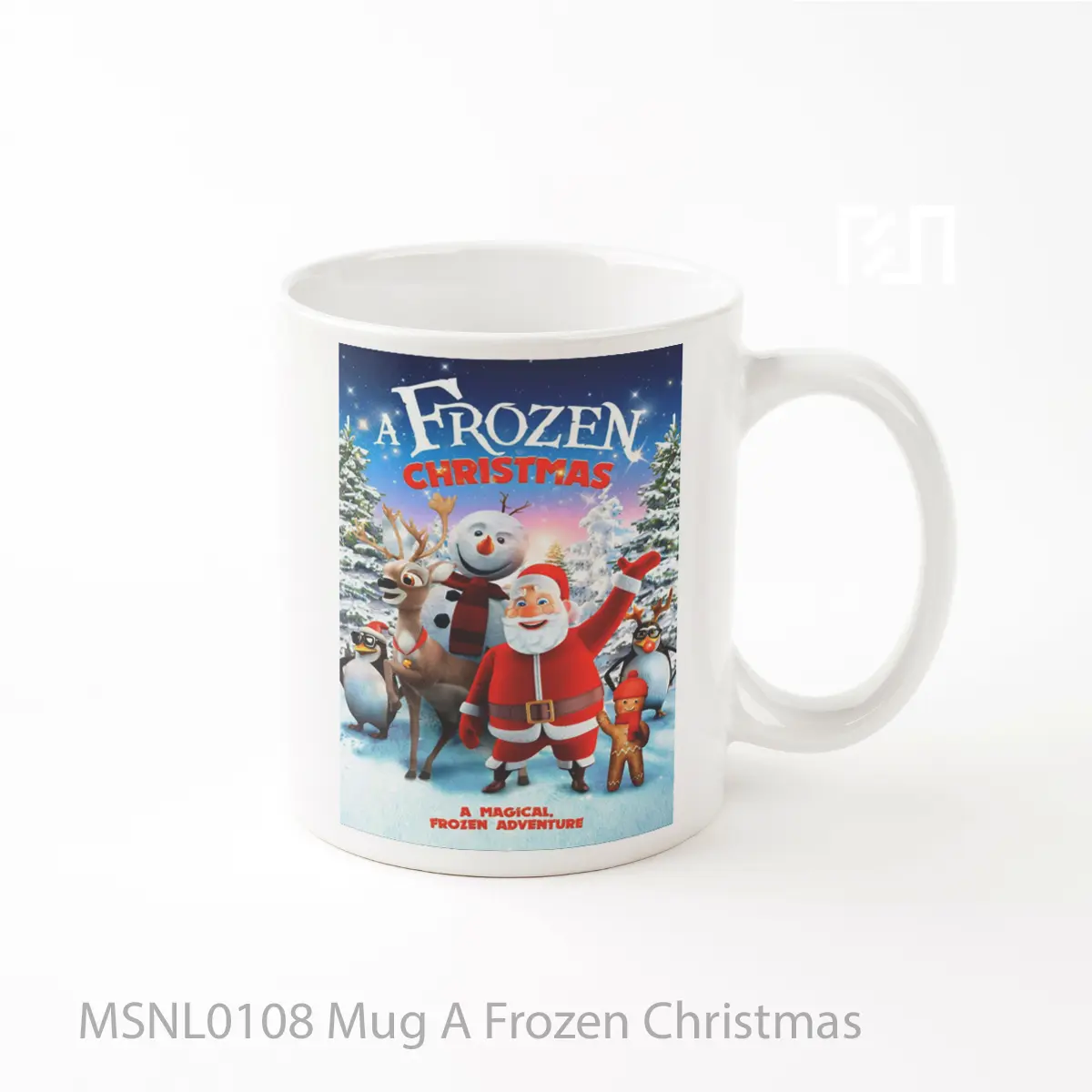 Mug A Frozen Christmas Gelas Keramik Tema Film MSNL0108