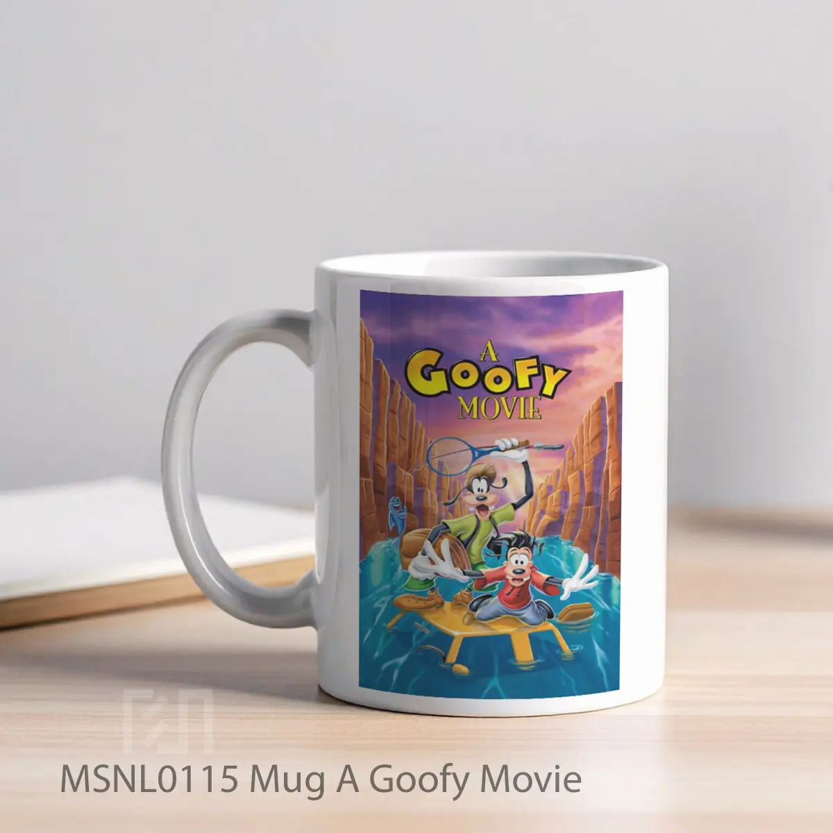 Mug A Goofy Movie Gelas Keramik Tema Film MSNL0115 - Tampak Kiri