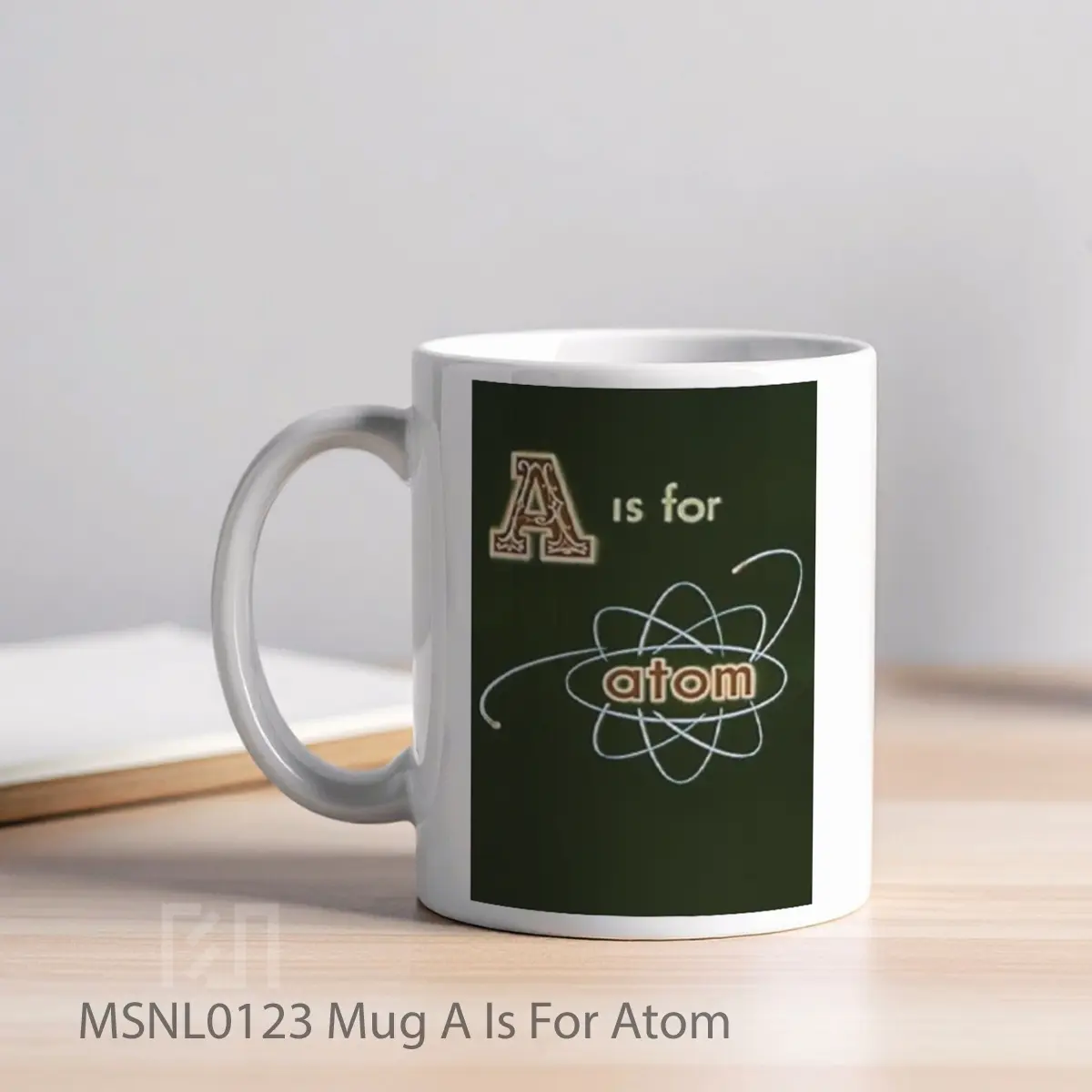 Mug A Is For Atom Gelas Keramik Tema Film MSNL0123 - Tampak Kiri