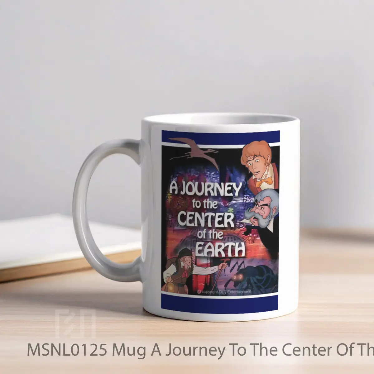 Mug A Journey To The Center Of The Earth V1 Gelas Keramik Tema Film MSNL0125 - Tampak Kiri