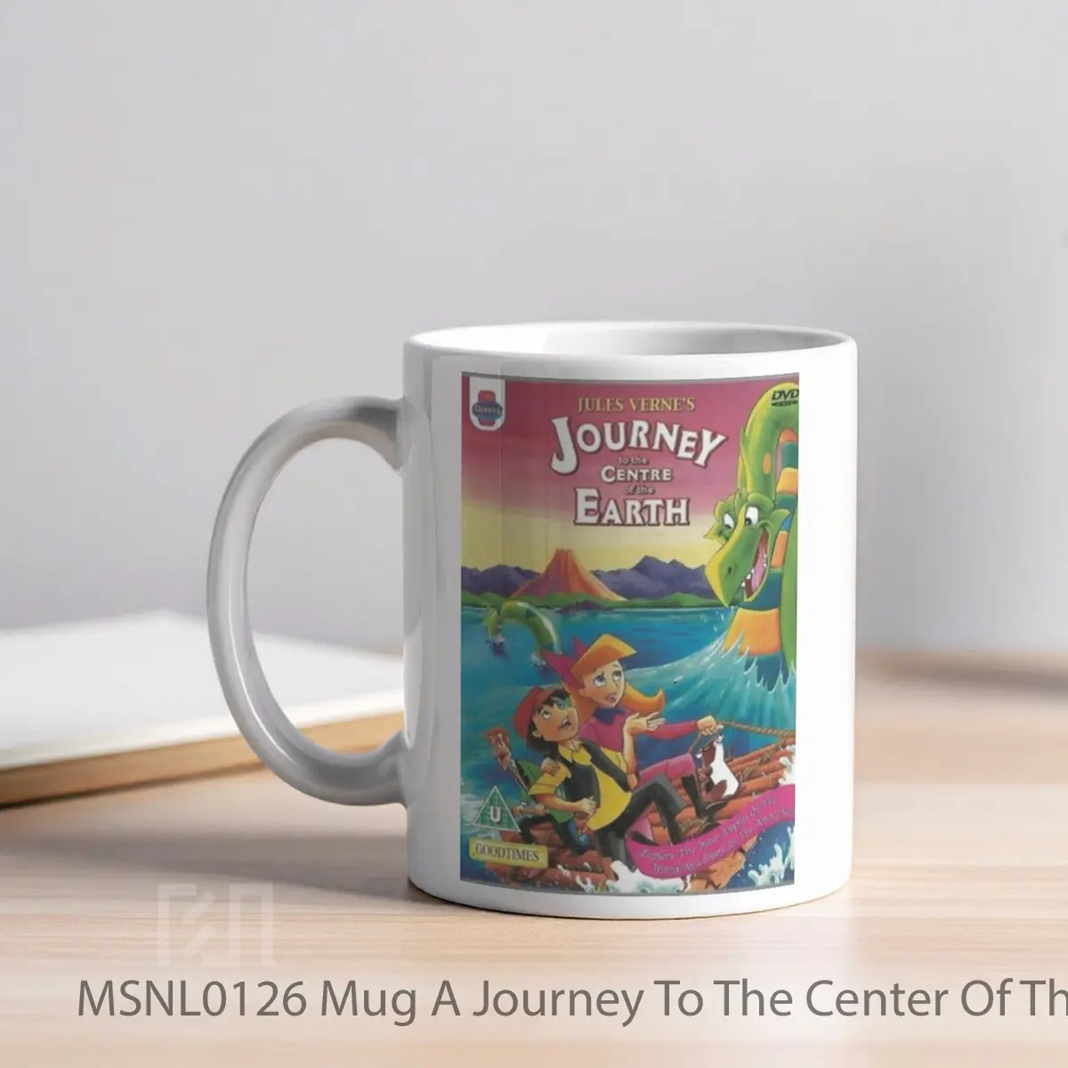 Mug A Journey To The Center Of The Earth V2 Gelas Keramik Tema Film MSNL0126 - Tampak Kiri