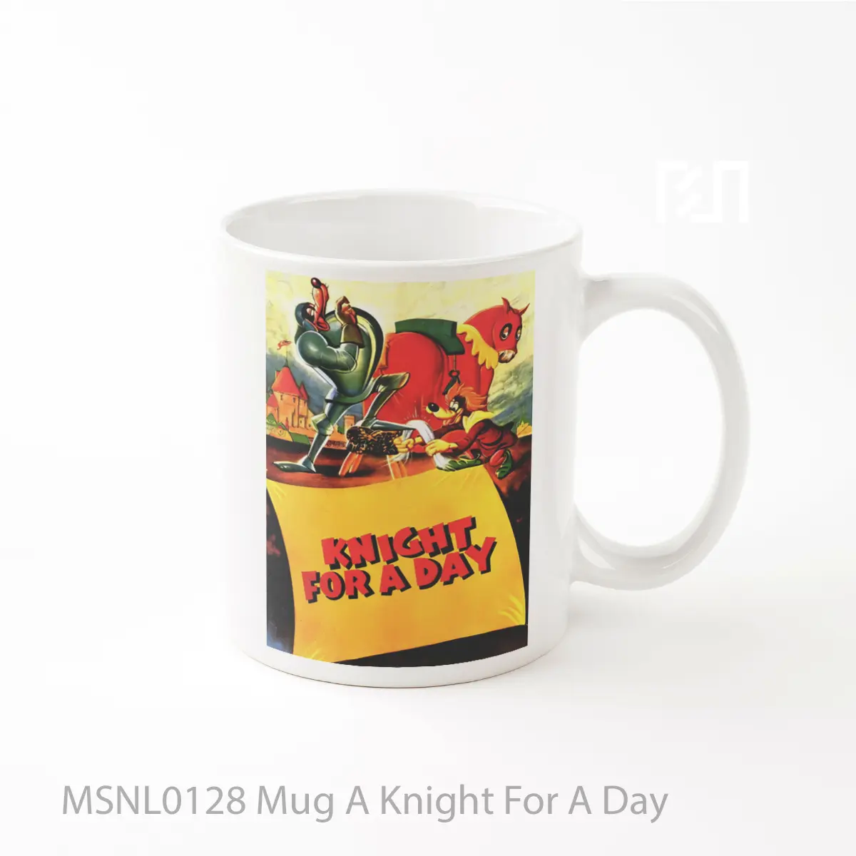 Mug A Knight For A Day Gelas Keramik Tema Film MSNL0128