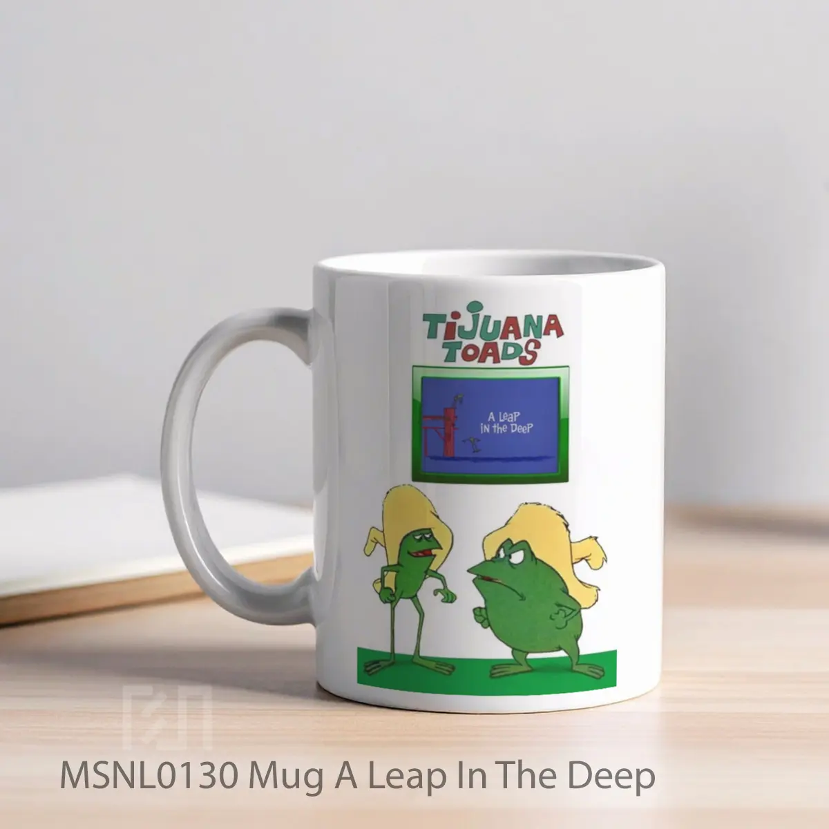 Mug A Leap In The Deep Gelas Keramik Tema Film MSNL0130 - Tampak Kiri
