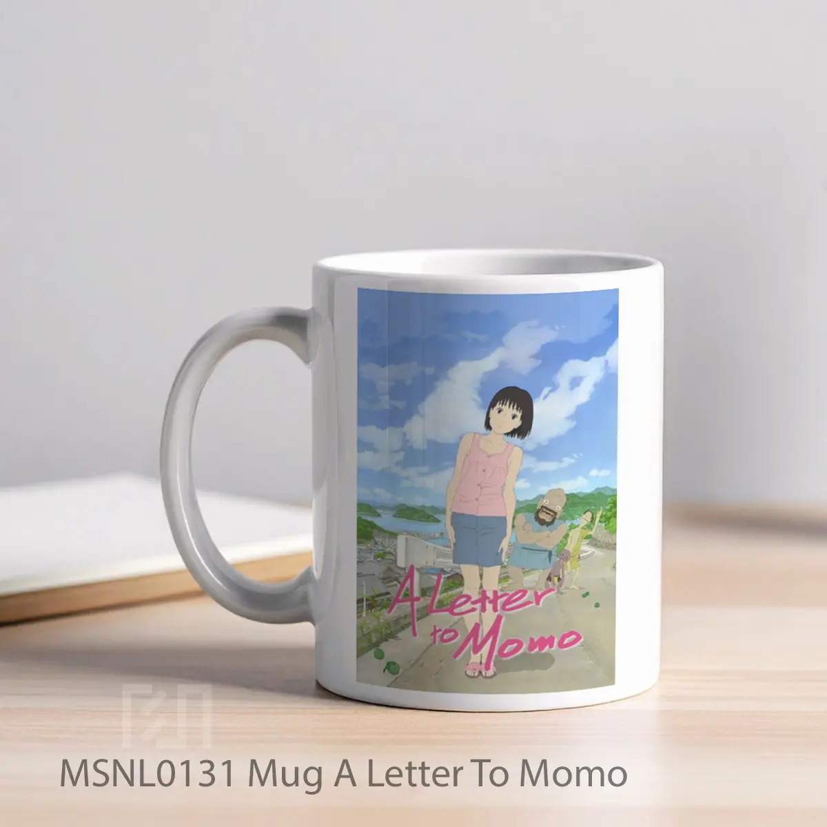 Mug A Letter To Momo Gelas Keramik Tema Film MSNL0131 - Tampak Kiri