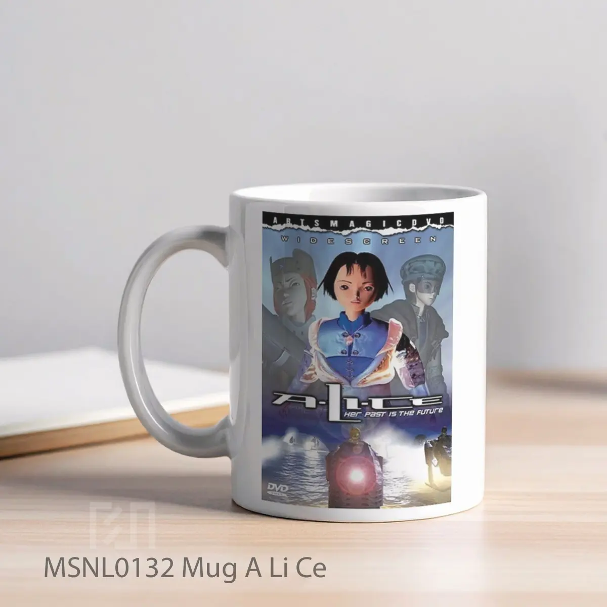 Mug A Li Ce Gelas Keramik Tema Film MSNL0132 - Tampak Kiri