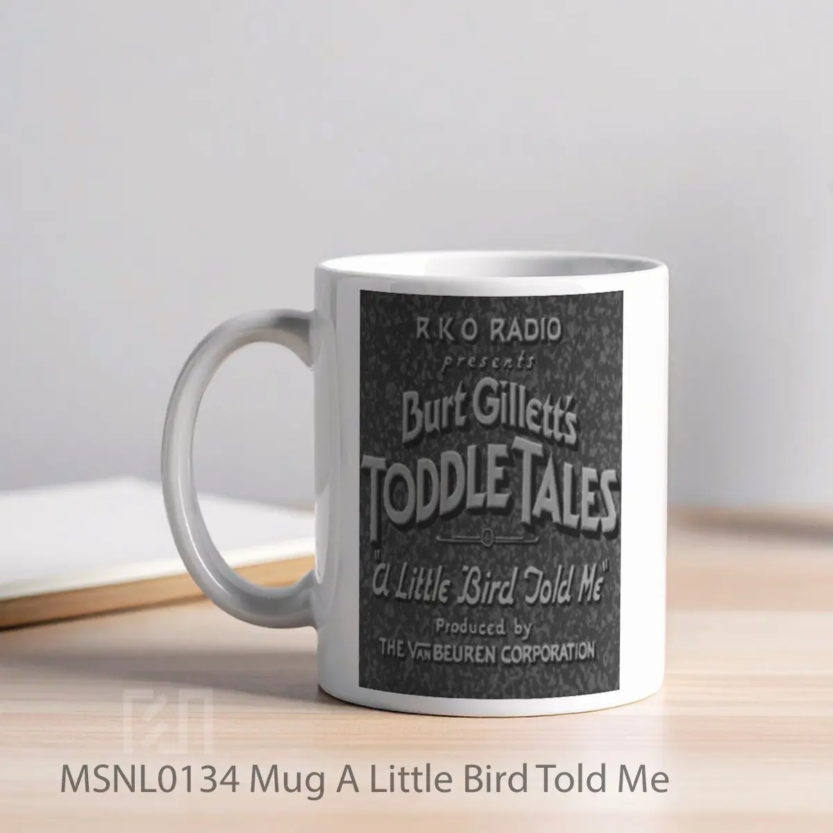 Mug A Little Bird Told Me Gelas Keramik Tema Film MSNL0134 - Tampak Kiri