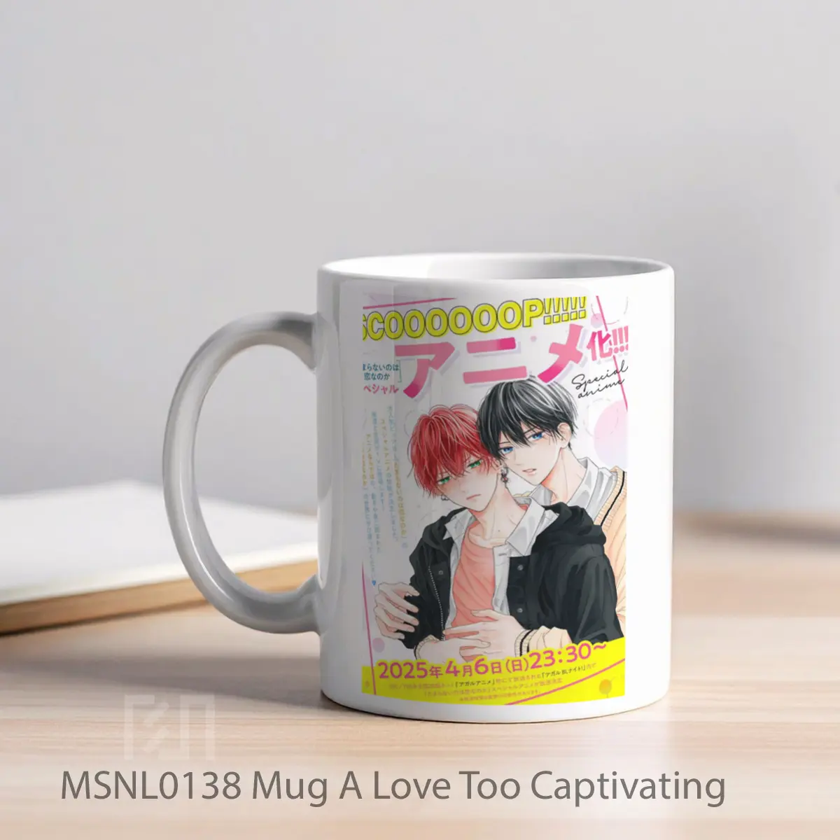 Mug A Love Too Captivating Gelas Keramik Tema Film MSNL0138 - Tampak Kiri