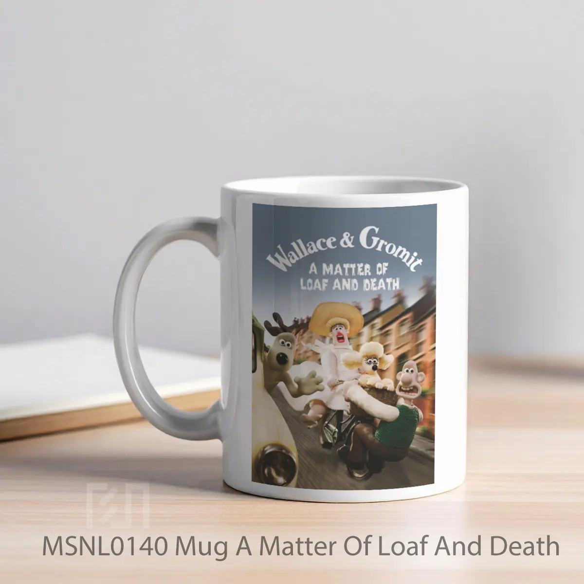 Mug A Matter Of Loaf And Death Gelas Keramik Tema Film MSNL0140 - Tampak Kiri