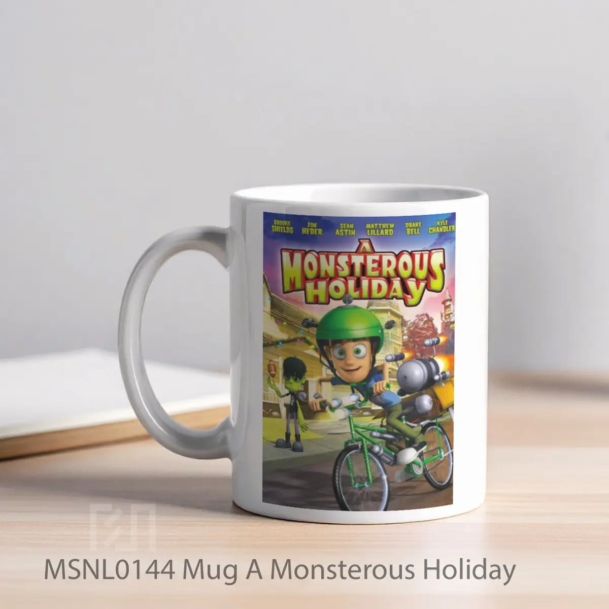 Mug A Monsterous Holiday Gelas Keramik Tema Film MSNL0144 - Tampak Kiri