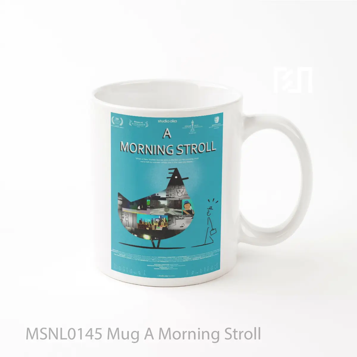 Mug A Morning Stroll Gelas Keramik Tema Film MSNL0145
