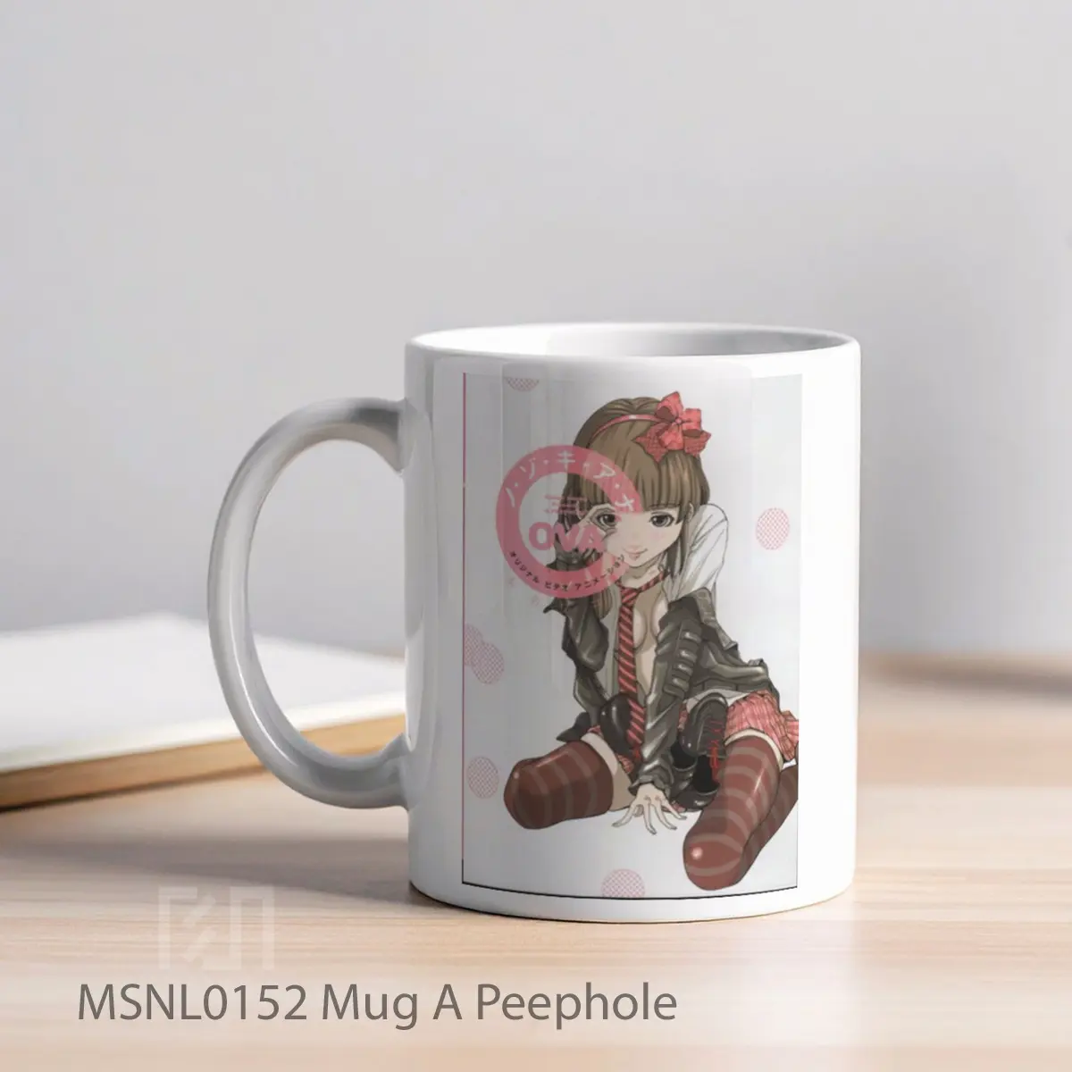 Mug A Peephole Gelas Keramik Tema Film MSNL0152 - Tampak Kiri