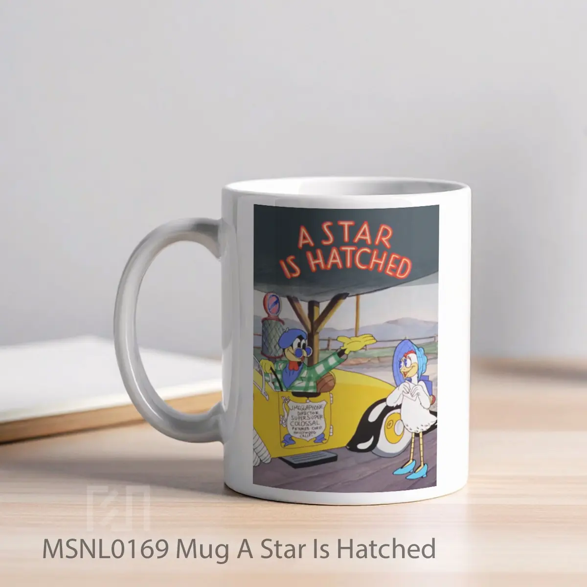 Mug A Star Is Hatched Gelas Keramik Tema Film MSNL0169 - Tampak Kiri
