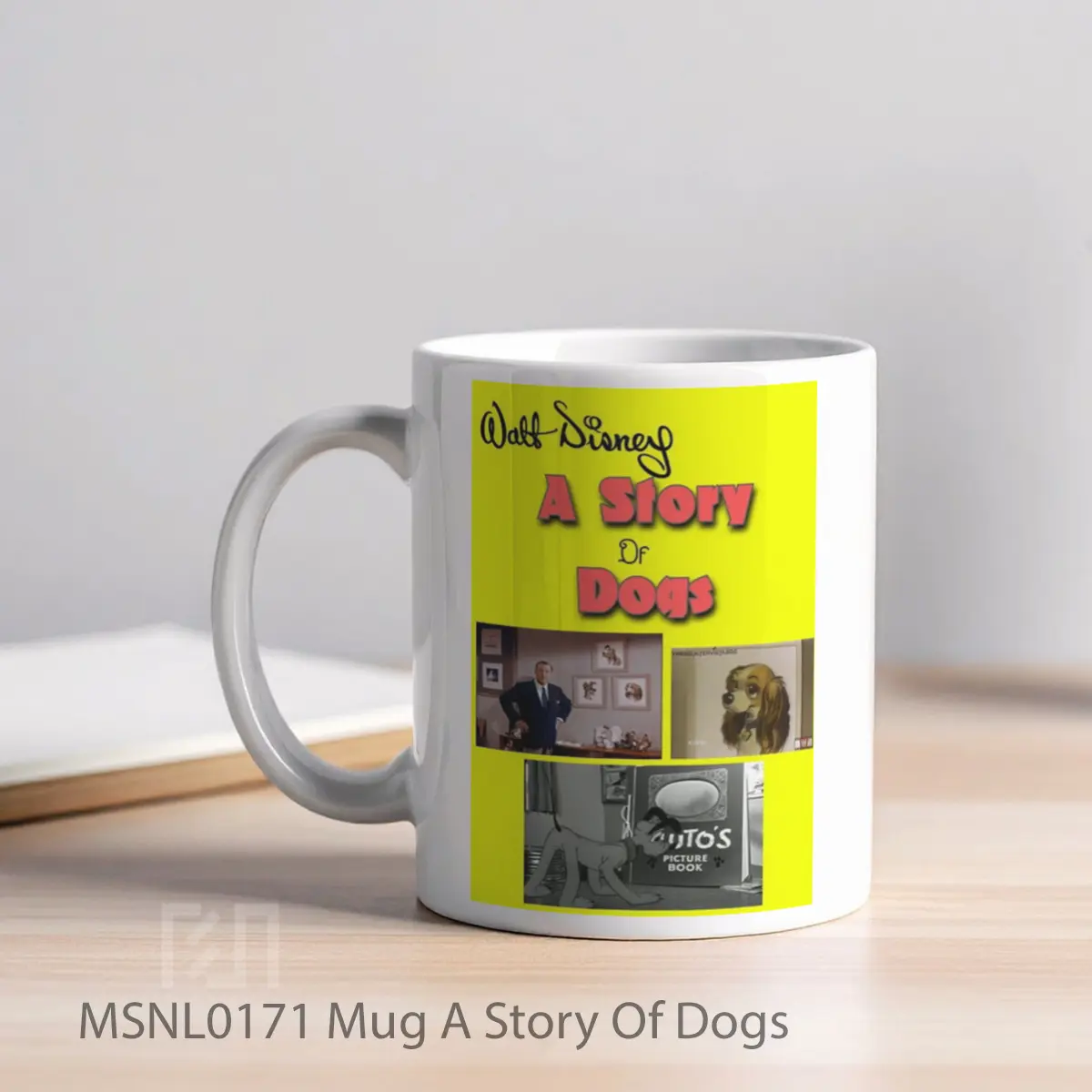 Mug A Story Of Dogs Gelas Keramik Tema Film MSNL0171 - Tampak Kiri