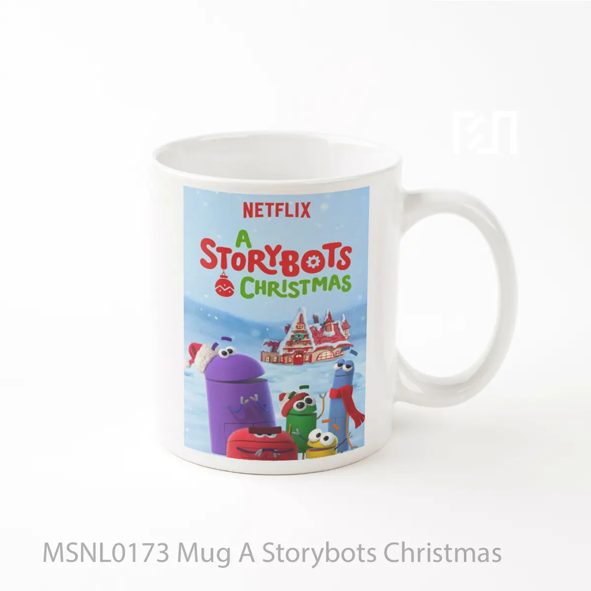Mug A Storybots Christmas Gelas Keramik Tema Film MSNL0173