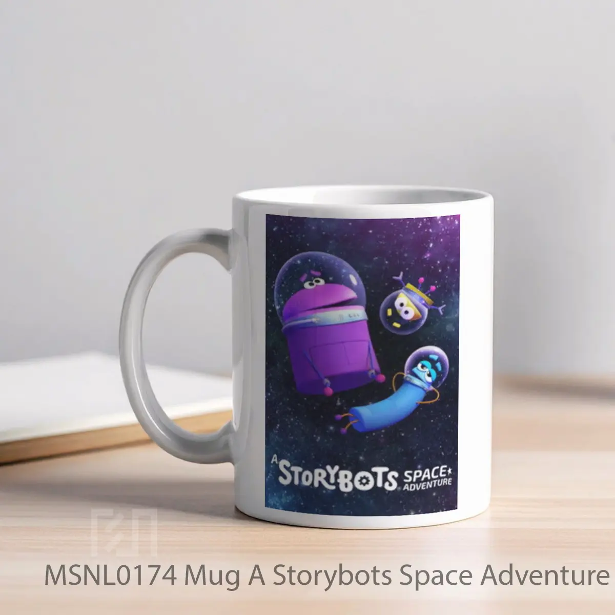 Mug A Storybots Space Adventure Gelas Keramik Tema Film MSNL0174 - Tampak Kiri