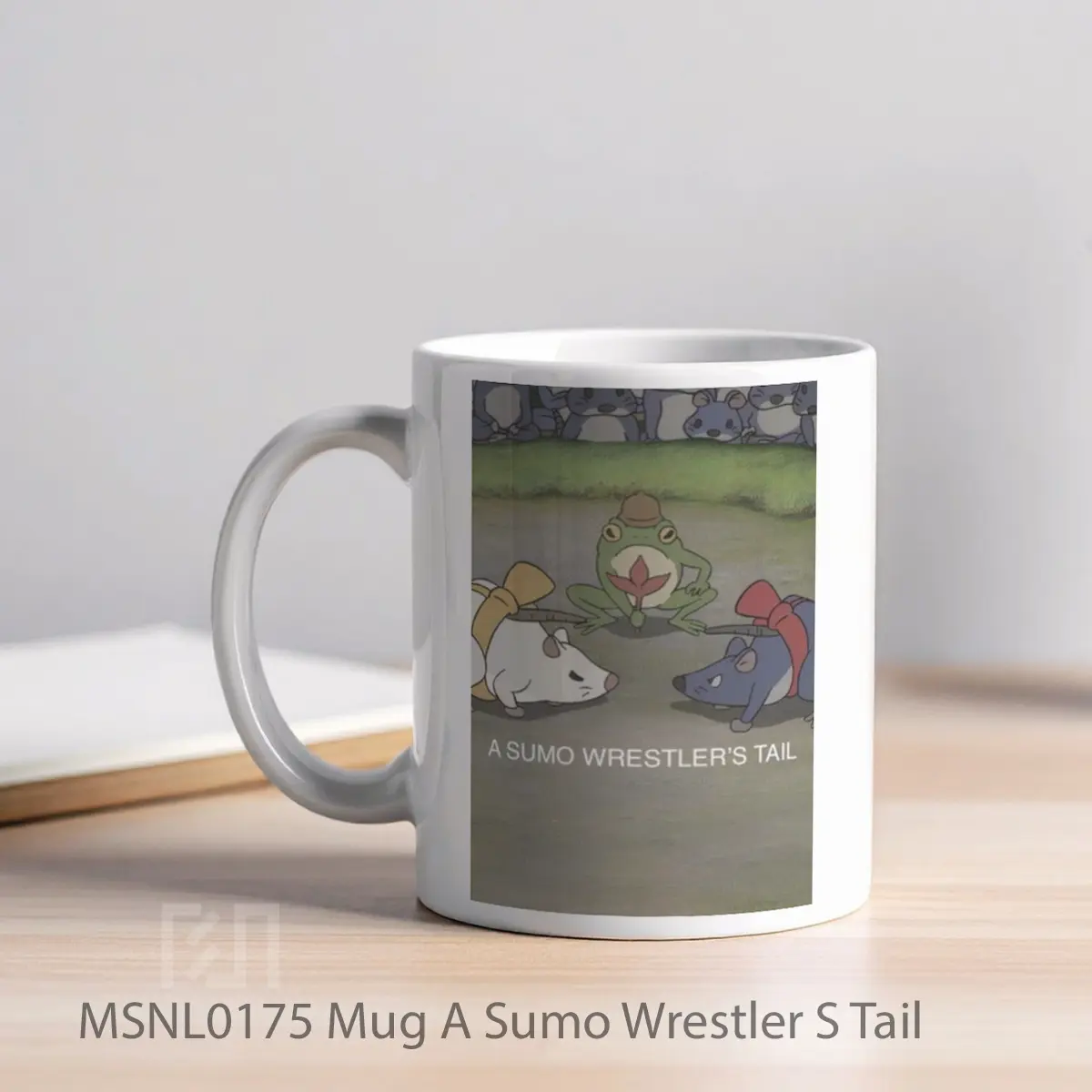 Mug A Sumo Wrestler S Tail Gelas Keramik Tema Film MSNL0175 - Tampak Kiri