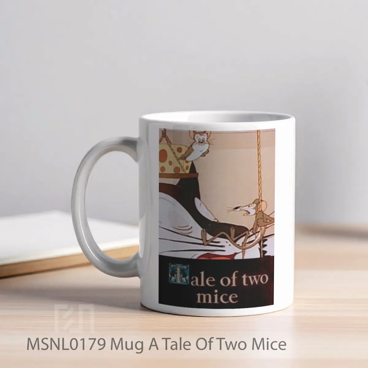 Mug A Tale Of Two Mice Gelas Keramik Tema Film MSNL0179 - Tampak Kiri