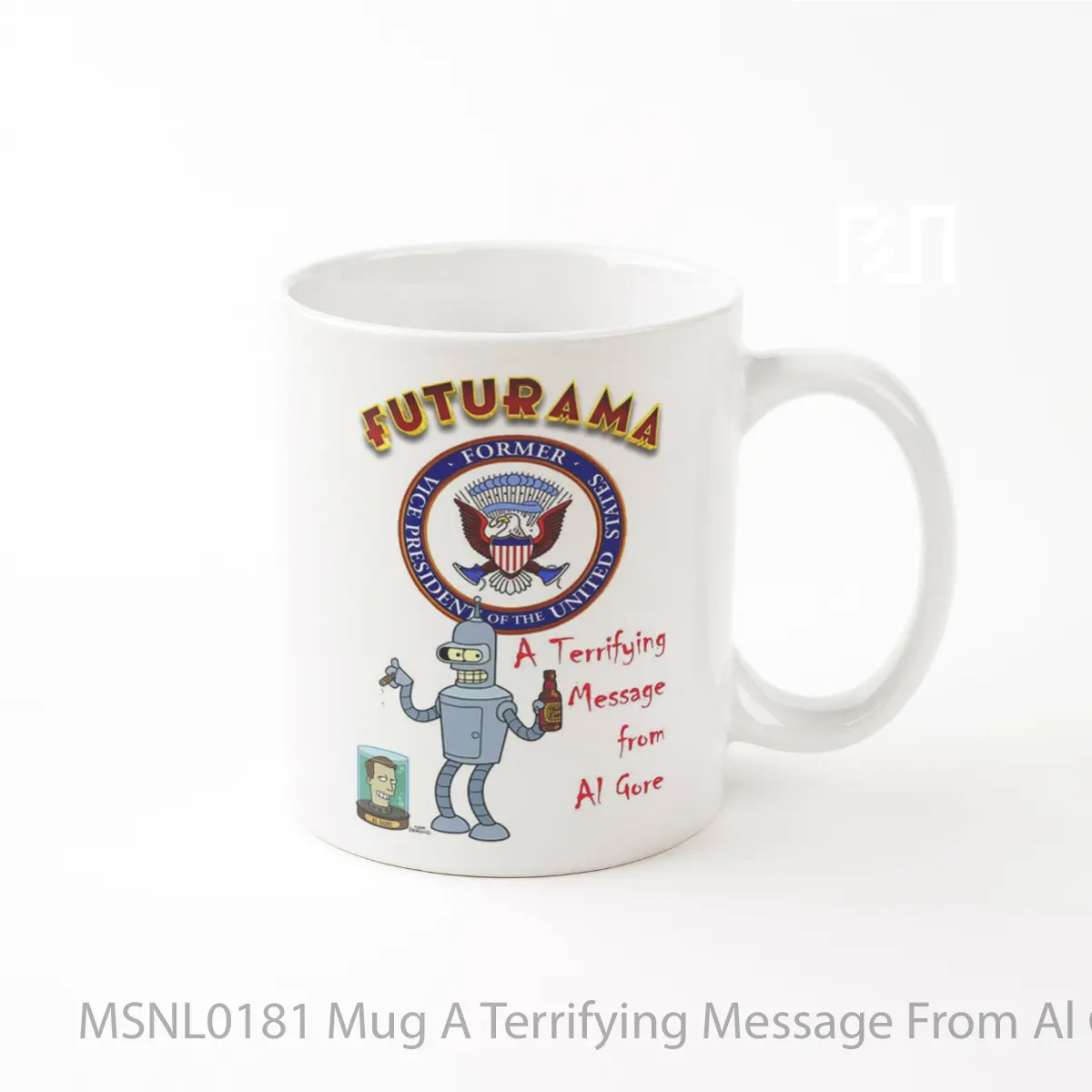 Mug A Terrifying Message From Al Gore Gelas Keramik Tema Film MSNL0181