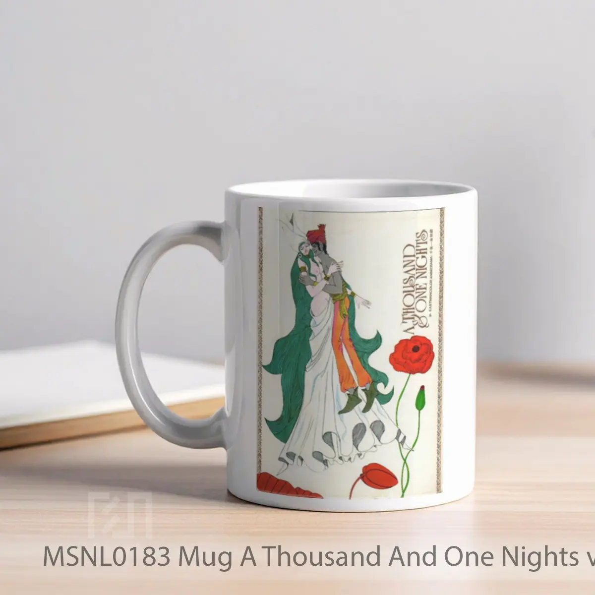 Mug A Thousand And One Nights V2 Gelas Keramik Tema Film MSNL0183 - Tampak Kiri