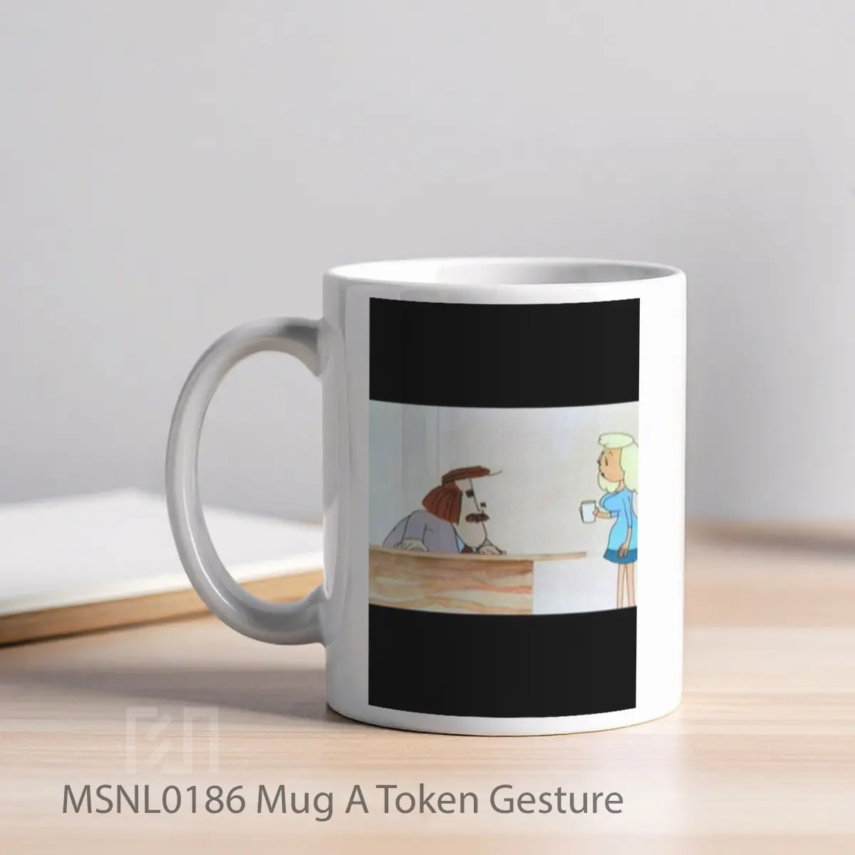 Mug A Token Gesture Gelas Keramik Tema Film MSNL0186 - Tampak Kiri