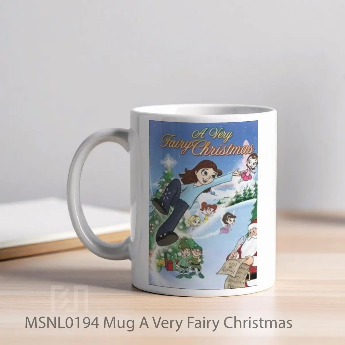 Mug A Very Fairy Christmas Gelas Keramik Tema Film MSNL0194 - Tampak Kiri