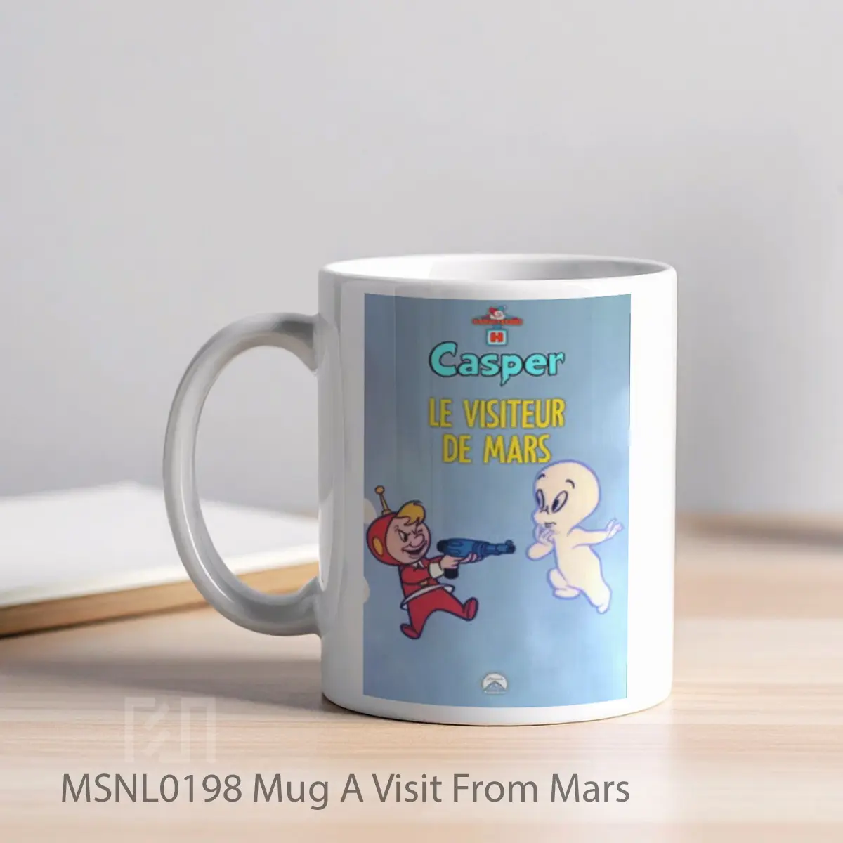 Mug A Visit From Mars Gelas Keramik Tema Film MSNL0198 - Tampak Kiri