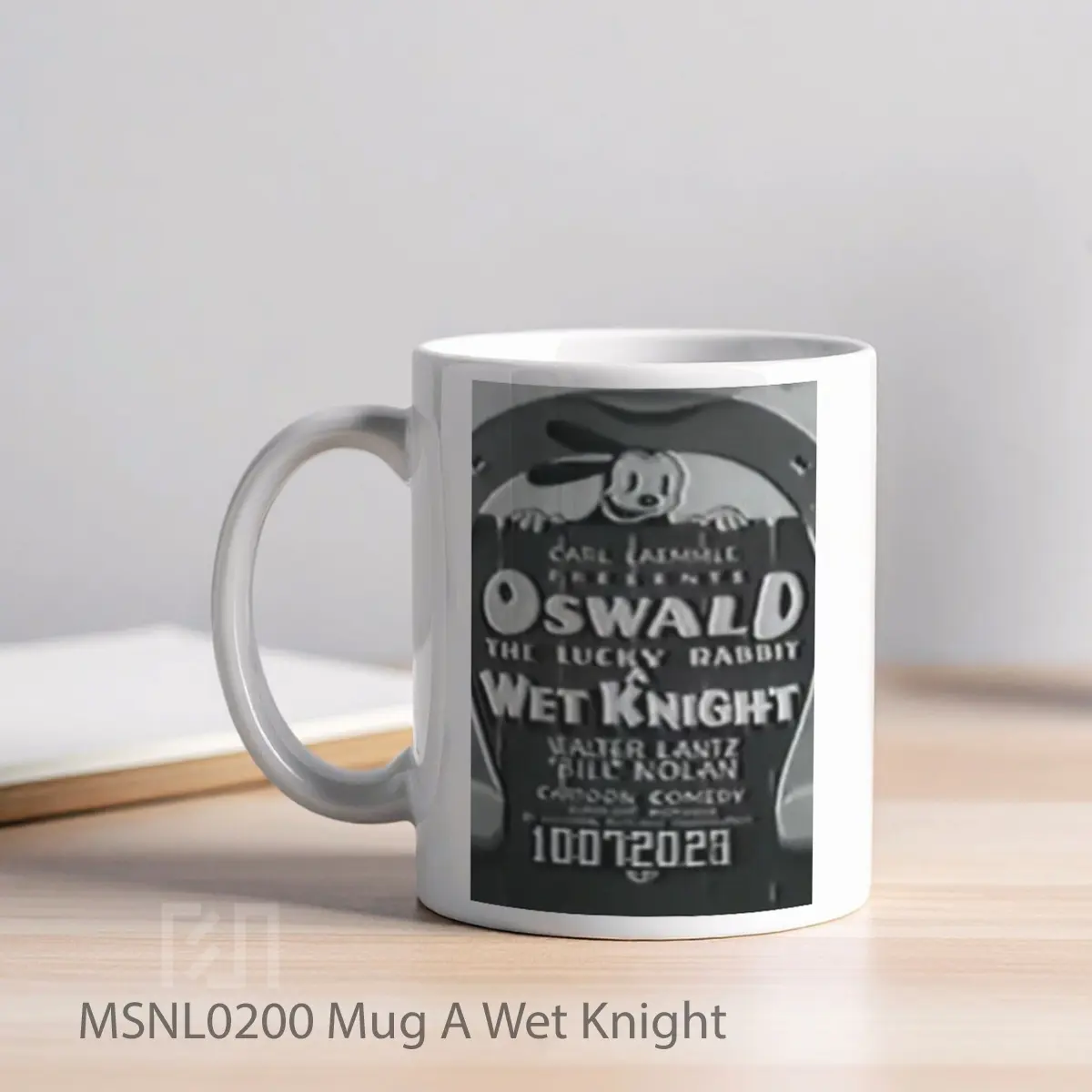 Mug A Wet Knight Gelas Keramik Tema Film MSNL0200 - Tampak Kiri