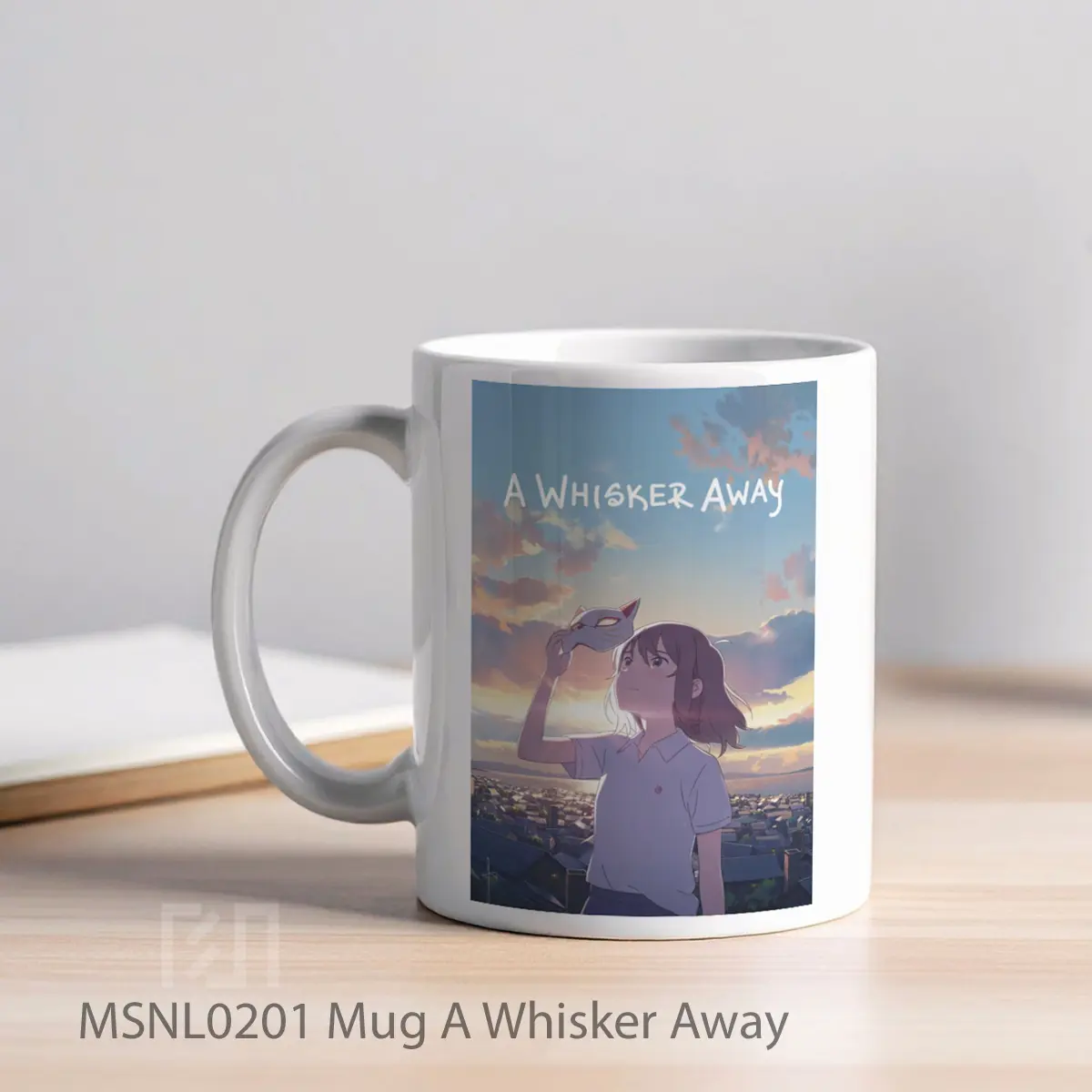Mug A Whisker Away Gelas Keramik Tema Film MSNL0201 - Tampak Kiri
