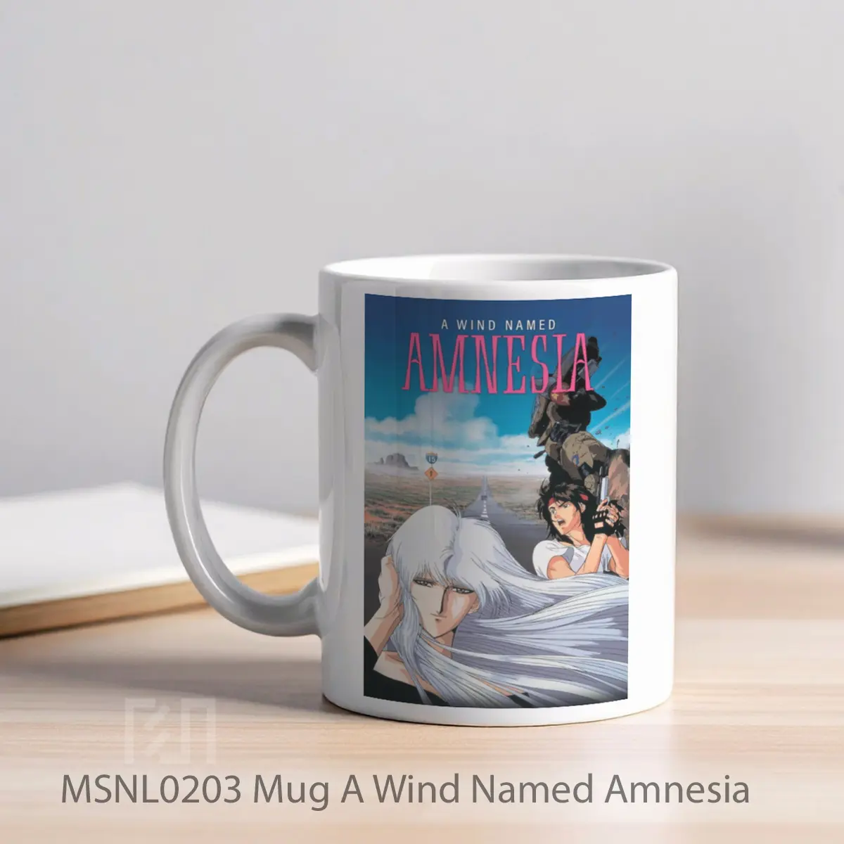 Mug A Wind Named Amnesia Gelas Keramik Tema Film MSNL0203 - Tampak Kiri
