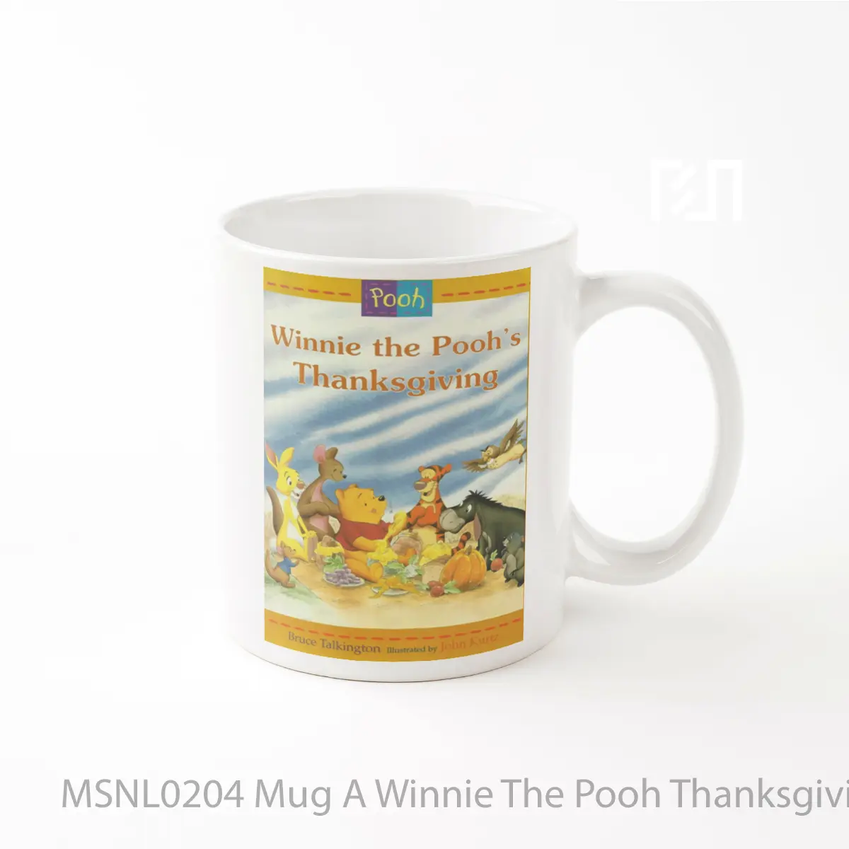Mug A Winnie The Pooh Thanksgiving Gelas Keramik Tema Film MSNL0204