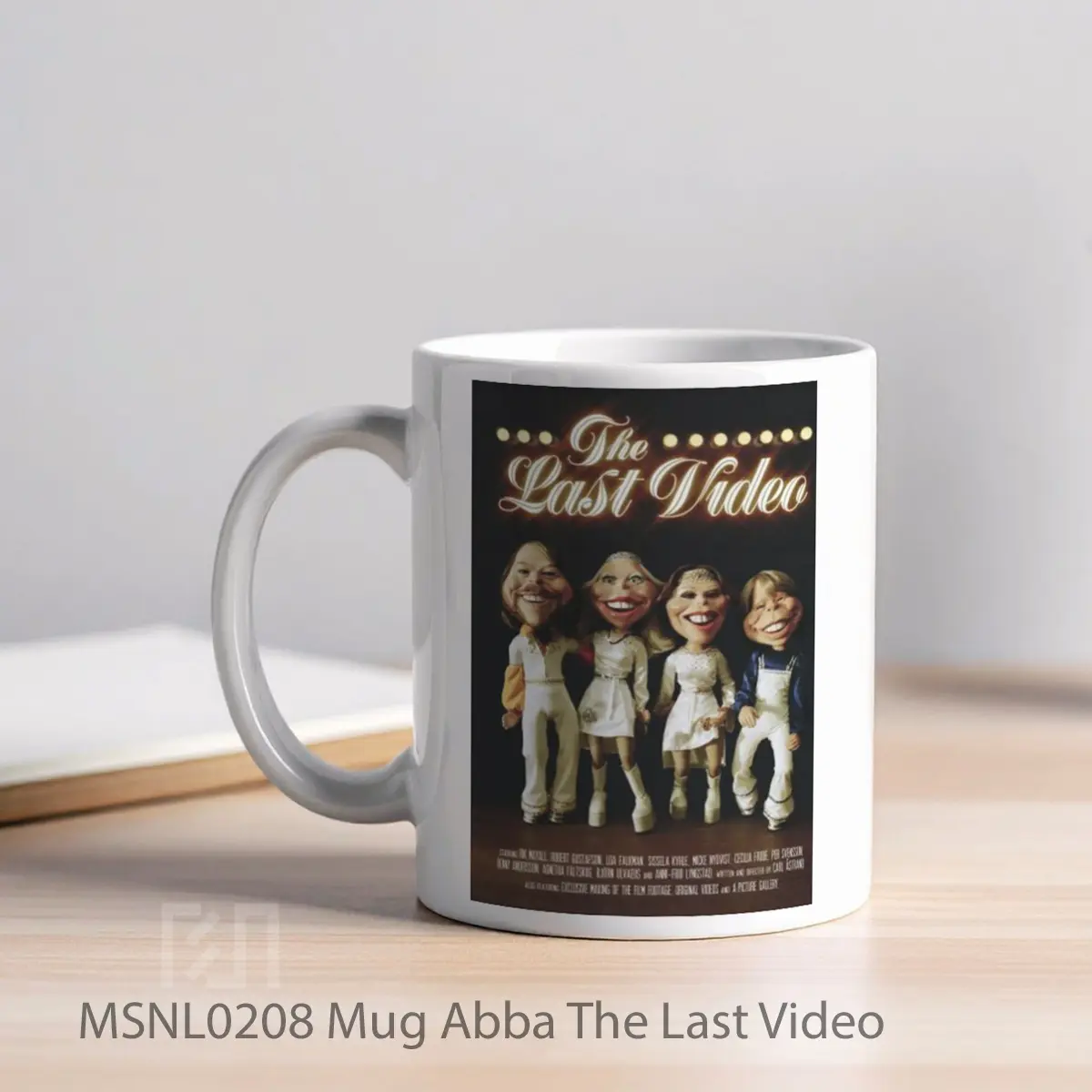 Mug Abba The Last Video Gelas Keramik Tema Film MSNL0208 - Tampak Kiri
