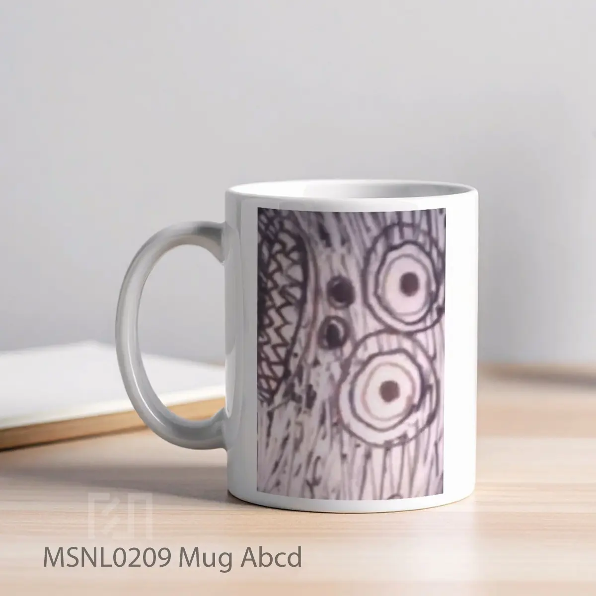 Mug Abcd Gelas Keramik Tema Film MSNL0209 - Tampak Kiri