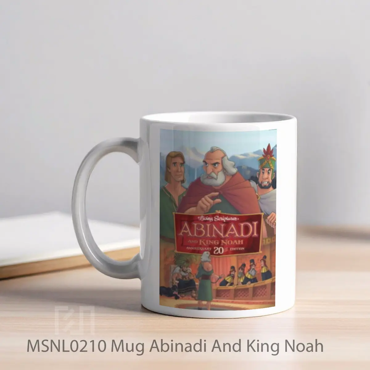 Mug Abinadi And King Noah Gelas Keramik Tema Film MSNL0210 - Tampak Kiri