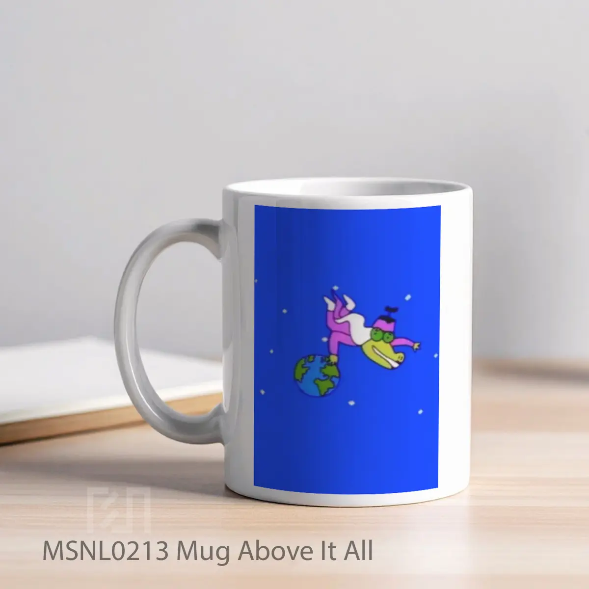 Mug Above It All Gelas Keramik Tema Film MSNL0213 - Tampak Kiri
