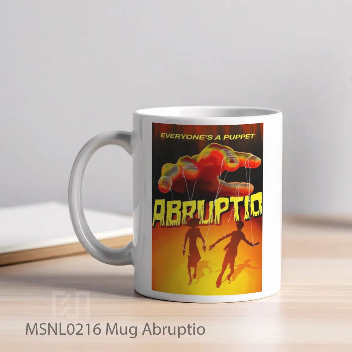 Mug Abruptio Gelas Keramik Tema Film MSNL0216 - Tampak Kiri