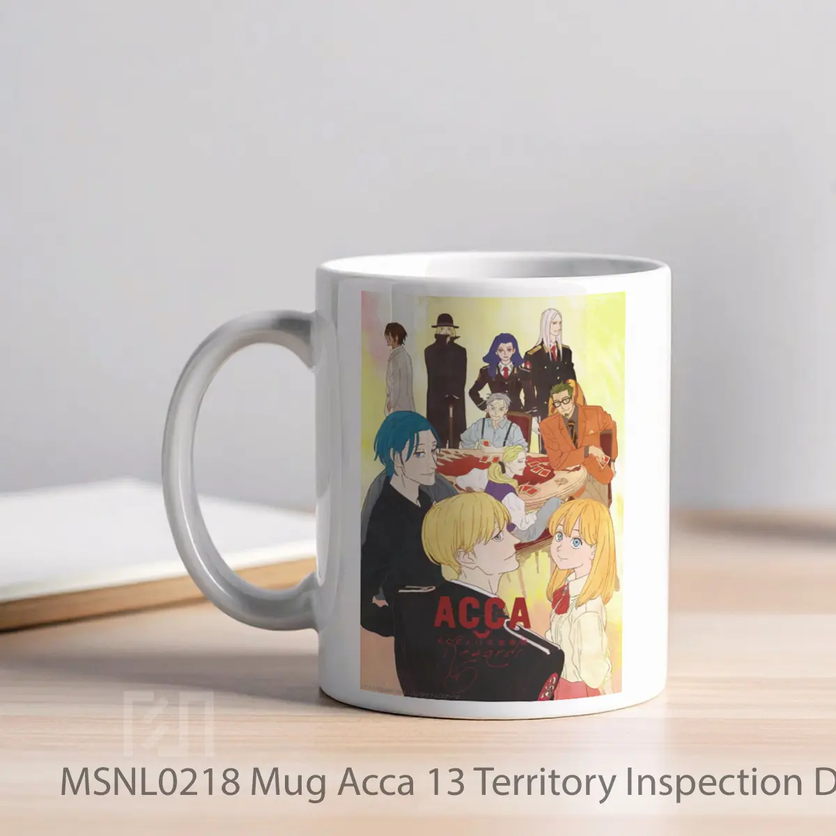 Mug Acca 13 Territory Inspection Dept Regards Gelas Keramik Tema Film MSNL0218 - Tampak Kiri