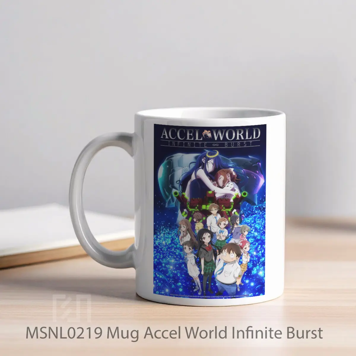 Mug Accel World Infinite Burst Gelas Keramik Tema Film MSNL0219 - Tampak Kiri