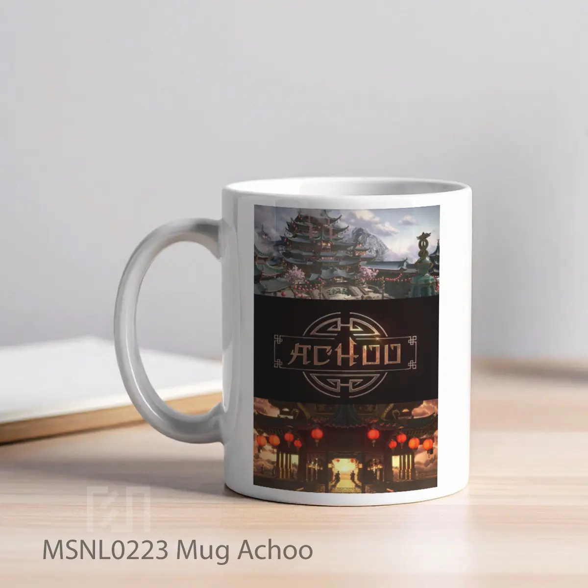 Mug Achoo Gelas Keramik Tema Film MSNL0223 - Tampak Kiri