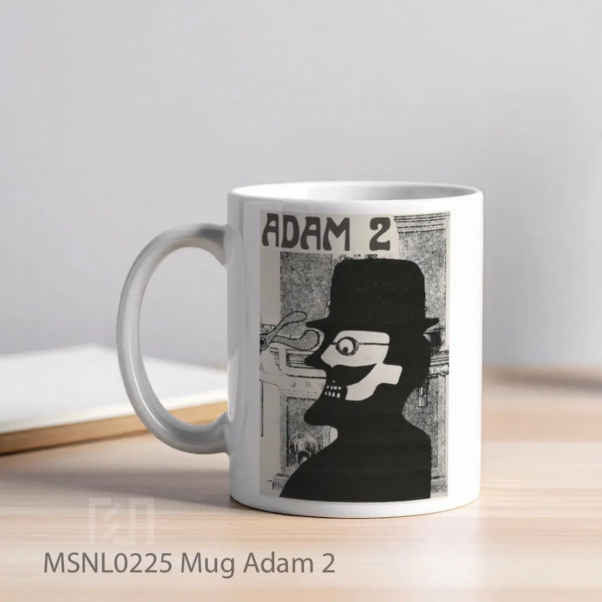 Mug Adam 2 Gelas Keramik Tema Film MSNL0225 - Tampak Kiri