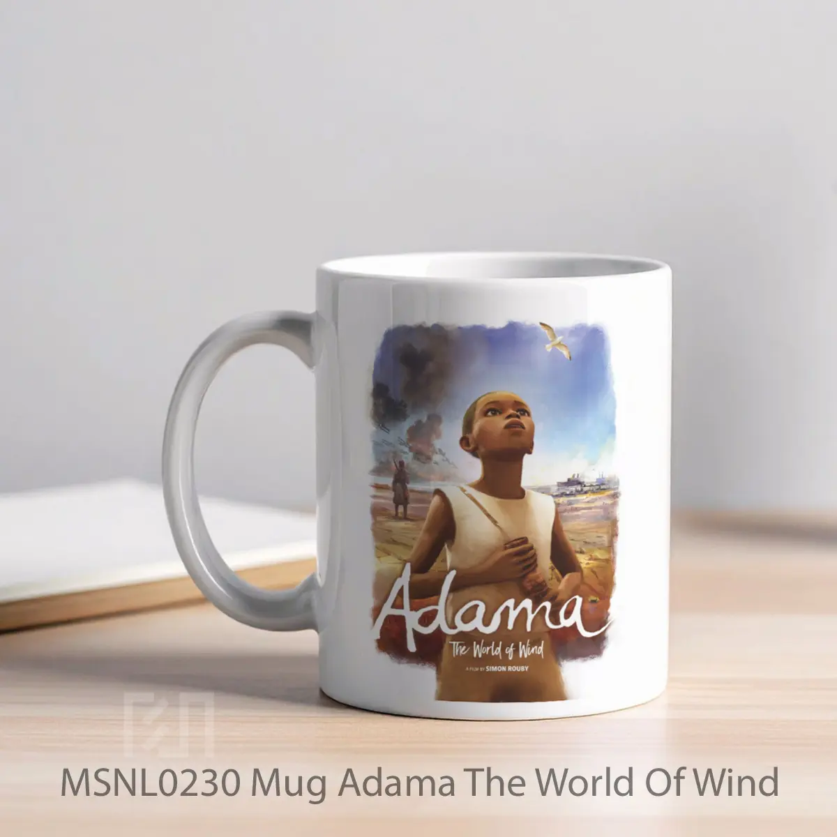 Mug Adama The World Of Wind Gelas Keramik Tema Film MSNL0230 - Tampak Kiri