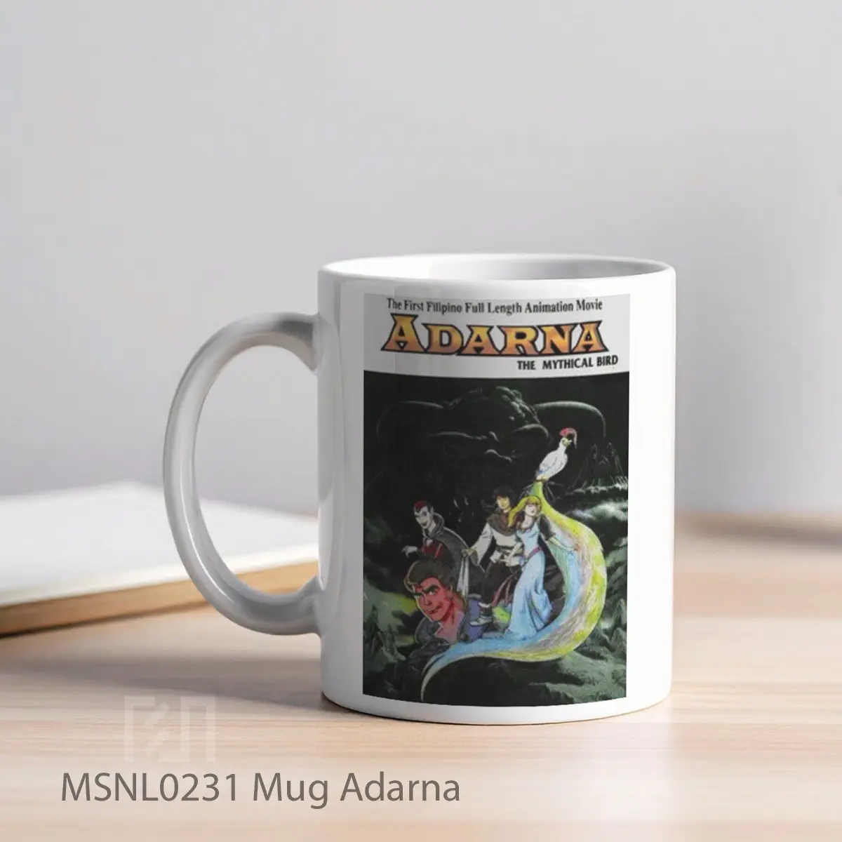Mug Adarna Gelas Keramik Tema Film MSNL0231 - Tampak Kiri