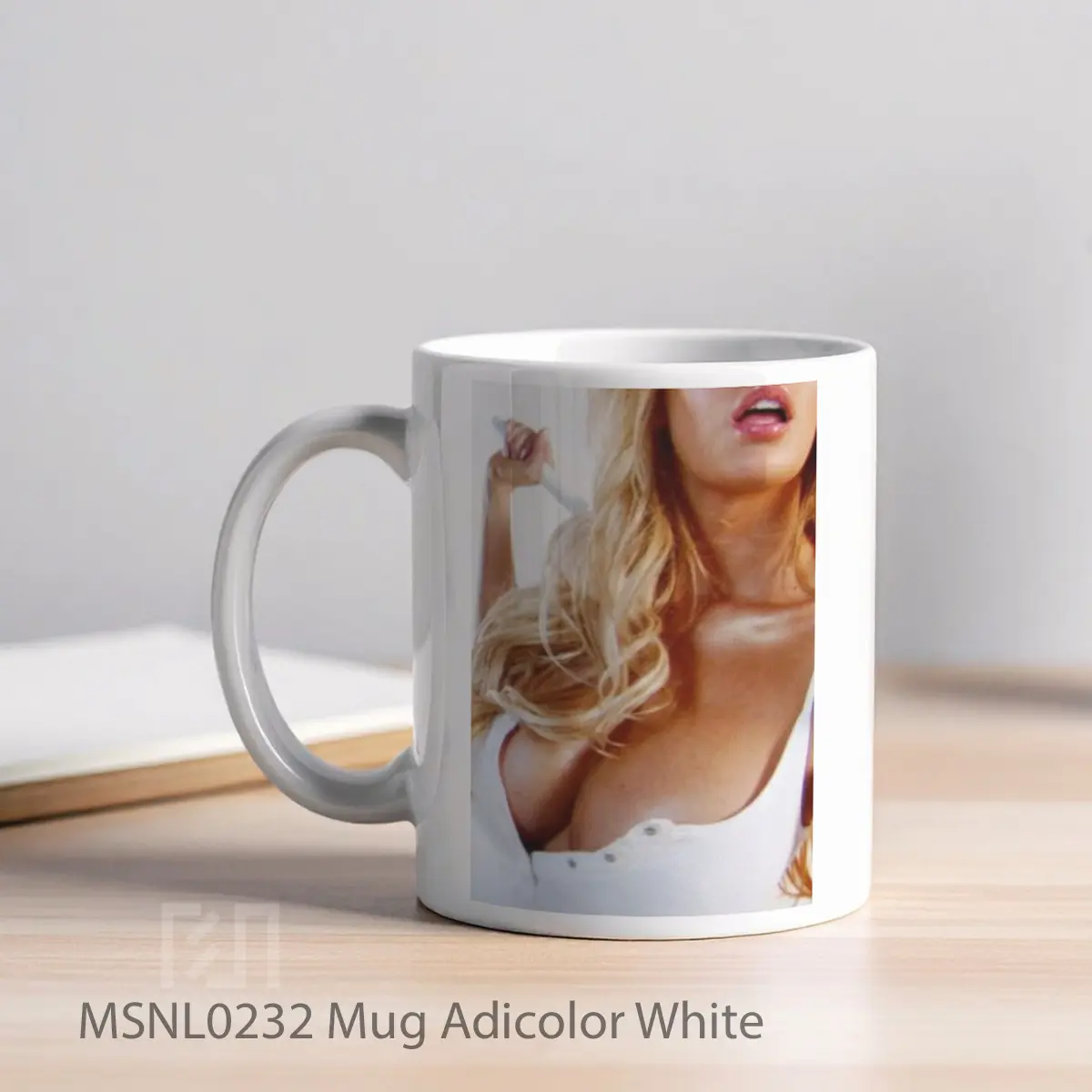 Mug Adicolor White Gelas Keramik Tema Film MSNL0232 - Tampak Kiri